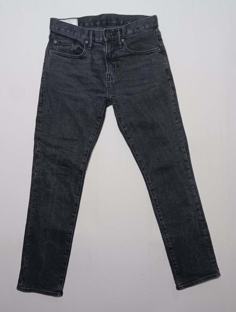 Gap Mens Slim Fit Jeans 28X30 Washed Black Stretch Denim